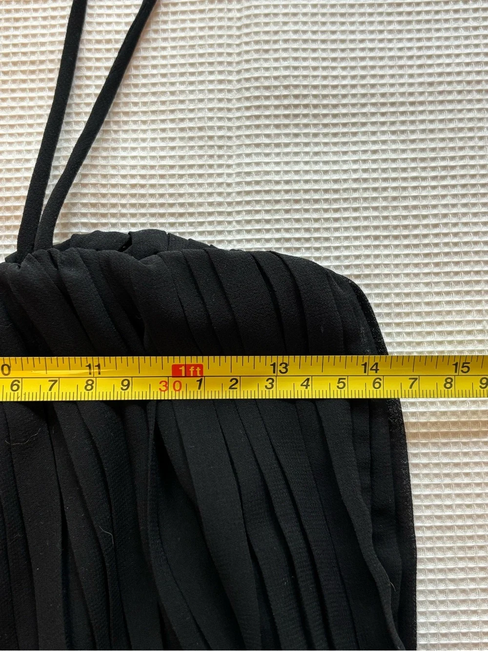 Black Elegant Vertical Pleated Jumpsuit by Shinestar Sz M - Picture 7 of 10